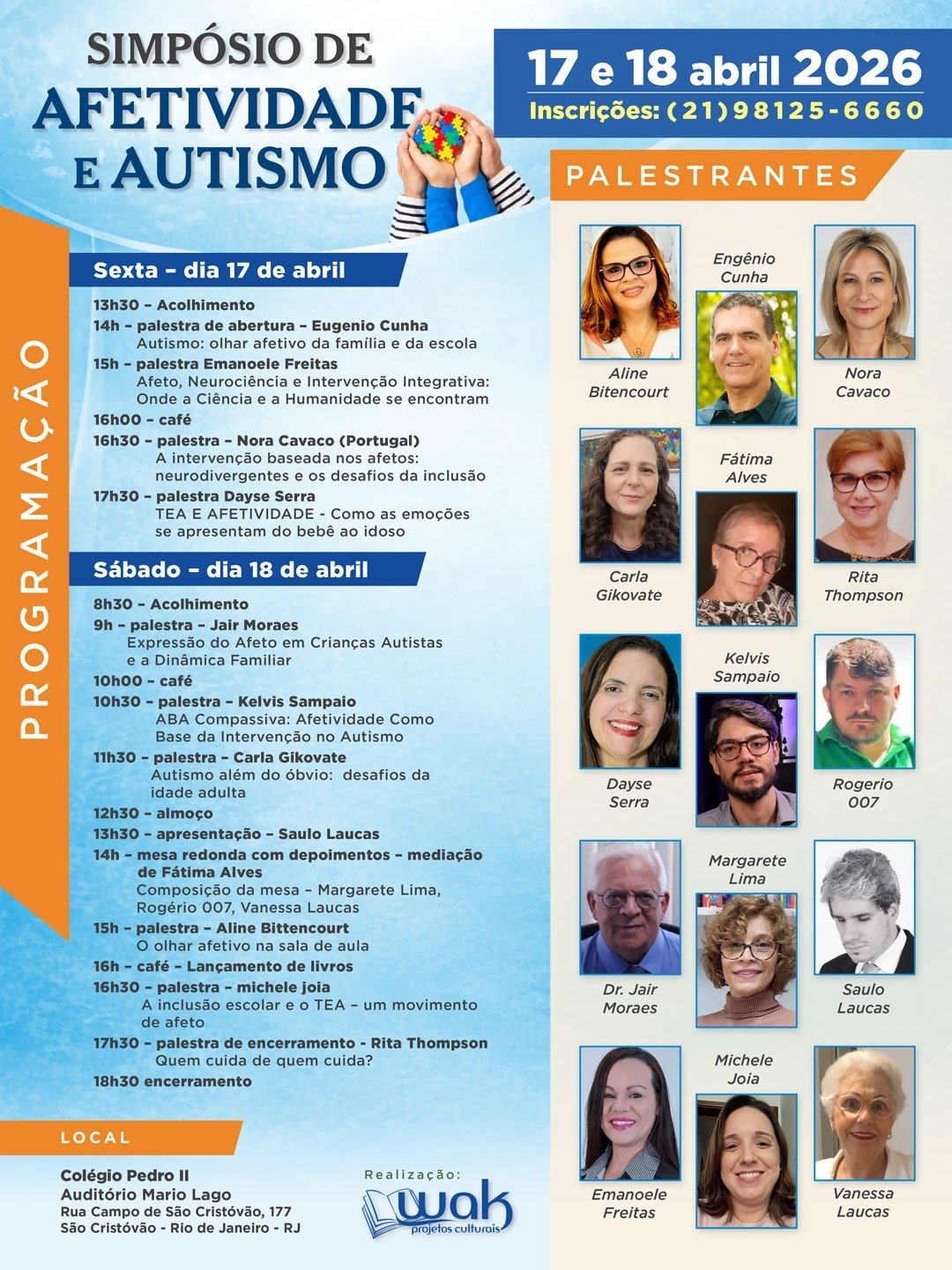 SIMPÓSIO DE AFETIVIDADE E AUTISMO – Presencial Rio de Janeiro