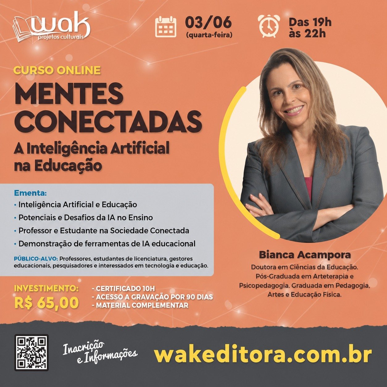 Curso on-line: Mentes Conectadas – A Inteligência Artificial na Educação - Bianca Acampora