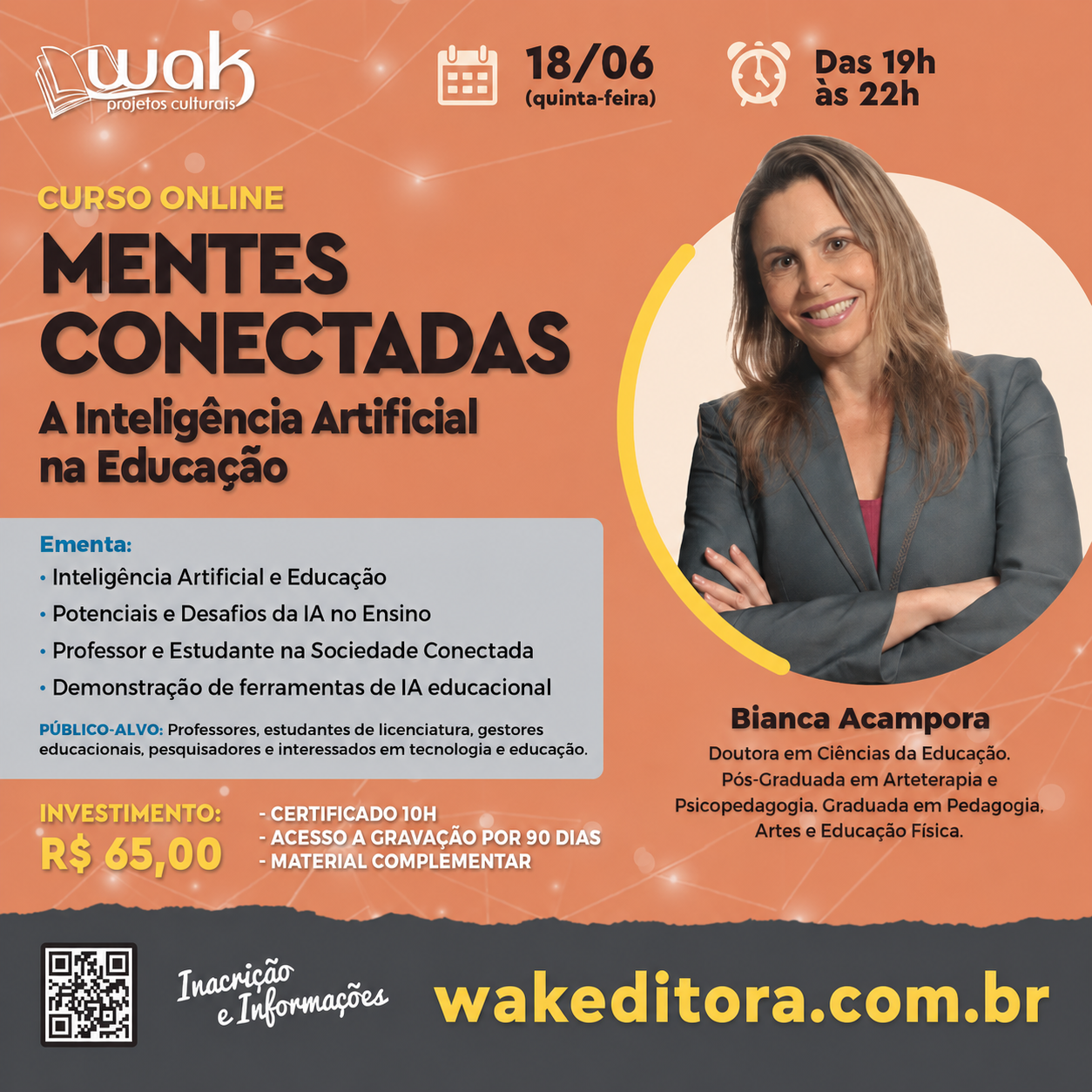 Curso on-line: Mentes Conectadas – A Inteligência Artificial na Educação - Bianca Acampora