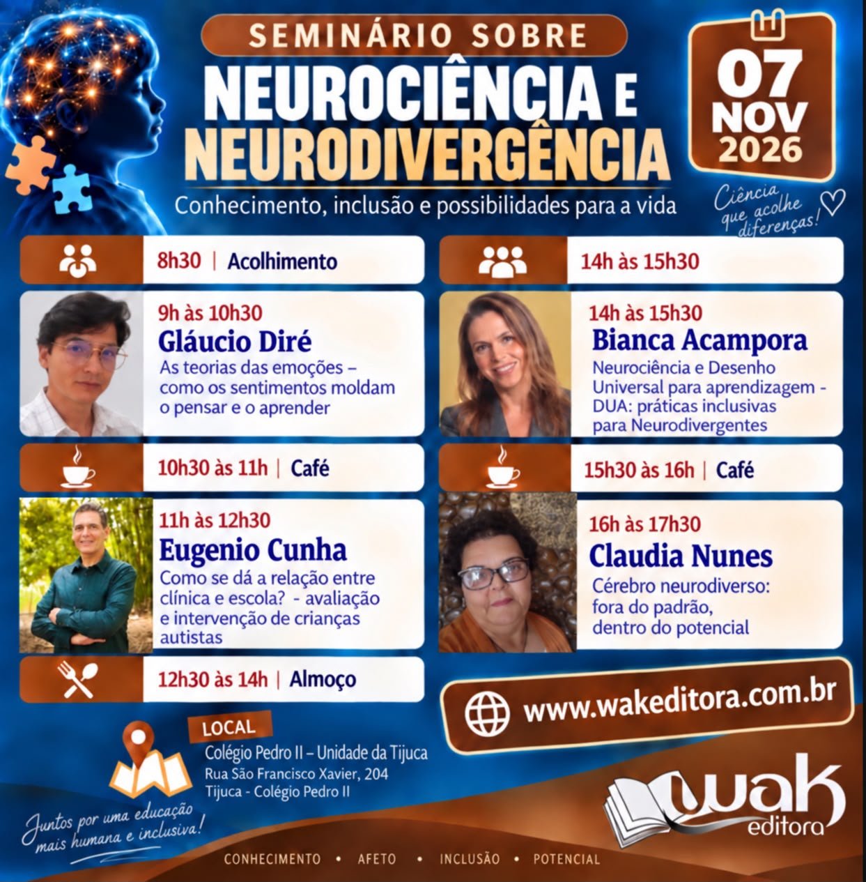 SEMINÁRIO SOBRE NEUROCIÊNCIA E NEURODIVERGÊNCIA - PRESENCIAL RIO DE JANEIRO